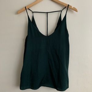 Capulet dark green camisole